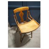 Antique Wooden High Chair