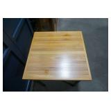 Pine Top Side Table. 25" square by 29" tall