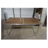 Vintage Portable Fold-Away Table 30"x 63"x 28"