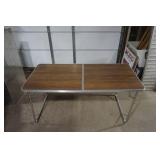 Vintage Portable Fold-Away Table 30"x 63"x 28"