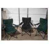 (3ct) Collapsible Camping Chairs