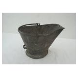 Vintage Galvanized Coal Scuttle