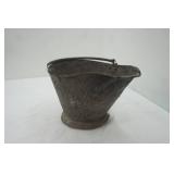 Vintage Galvanized Coal Scuttle