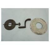 Antique Cast Iron Stove Damper, Monarch Cast Iron Stove Crank Handle, Galvanized Round Stove Pipe Collar