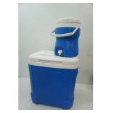 Igloo rolling cooler, igloo water jug