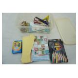 Crafts & Art Supplies in Storage Bin