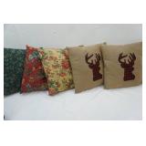 Throw Pillows (5ct) & Laundry Basket