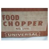 Vintage Universal Food Chopper No. 1551. In Original Box