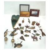 Wooden Rustic Cabin Christmas Ornaments and Other Decor