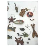 Wooden Rustic Cabin Christmas Ornaments and Other Decor