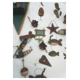 Wooden Rustic Cabin Christmas Ornaments and Other Decor