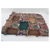 Brown hand made blanket