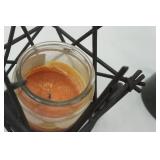 Home Decor: Crock Pottery Vase, Ceramic Vase and Candle & Metal Holder