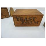 Vintage Wooden Crate Boxes and Masher