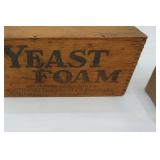 Vintage Wooden Crate Boxes and Masher