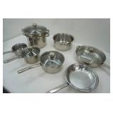 Living Quarters Stainless Steel Pots and Pans, Large Steamer