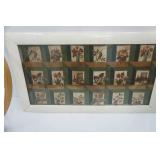 Vintage Framed Art & Large Embroidery Hoop 18" diameter