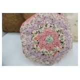 Throw Pillows (4ct) Quilted and Embroidery