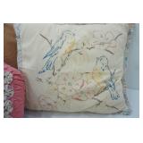 Throw Pillows (4ct) Quilted and Embroidery