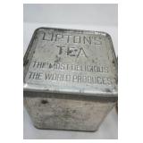 Vintage Aluminum Milk Can, Lipton