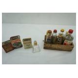 Vintage Spice Bottles and Tins, Vintage Cheese Box