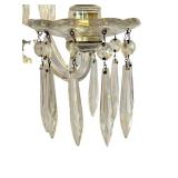 LR - Pair of Vintage Crystal 3-Arm Candelabra with Prisms