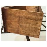 K - Antique Edwardian Wooden Tobacco Wall Cabinet