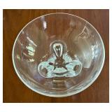 LR - Vintage Steuben Floret Crystal Bowl by Donald Pollard