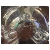LR - Vintage Steuben Floret Crystal Bowl by Donald Pollard