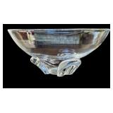 LR - Vintage Steuben Floret Crystal Bowl by Donald Pollard