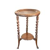 LR - Antique Barley Twist Accent Table