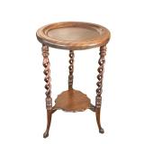 LR - Antique Barley Twist Accent Table