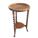 LR - Antique Barley Twist Accent Table