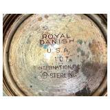 LR - Pair of Vintage International Sterling Royal Danish Salt and Pepper Shakers