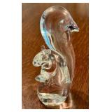 LR - Vintage Steuben Crystal Squirrel Figurine
