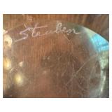 LR - Set of 2 Vintage Steuben Glass Bowls Including a Vintage Steuben Olive Dish / Snail Dish