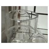 K - Antique Victorian Silverplate Cruet Set with Etched Glass Bottles