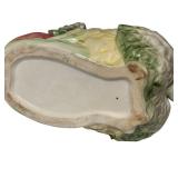 K - Vietri Botanical Collection Vintage Ceramic Anthropomorphic Vegetable Bunny Rabbit Covered Dish