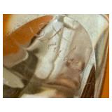 LR - Vintage Steuben Signed Crystal Heron Figure