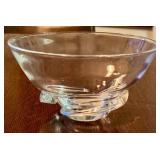 LR - Vintage Steuben Crystal Spiral Bowl