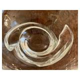 LR - Vintage Steuben Crystal Spiral Bowl