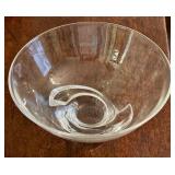 LR - Vintage Steuben Crystal Spiral Bowl