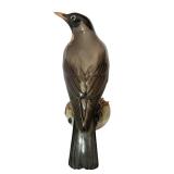K - Royal Copenhagen Porcelain Robin Bird Figurine