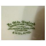 K - Vintage English Porcelain Tea Set with Hand-Painted Floral Designs