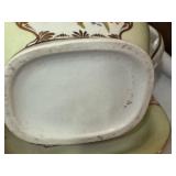 K - Vintage English Porcelain Tea Set with Hand-Painted Floral Designs