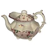 K - Vintage English Porcelain Tea Set with Hand-Painted Floral Designs