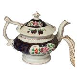 K - Vintage English Porcelain Tea Set with Hand-Painted Floral Designs