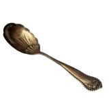K - Antique Gorham Sterling Silver Sugar Spoon with Floral Handle