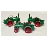 K - Set of 3 Vintage Lesney Models of Yesteryear Steamer Steam Tractors