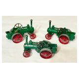 K - Set of 3 Vintage Lesney Models of Yesteryear Steamer Steam Tractors